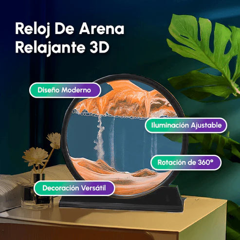 Lámpara de Arena Movediza 3D