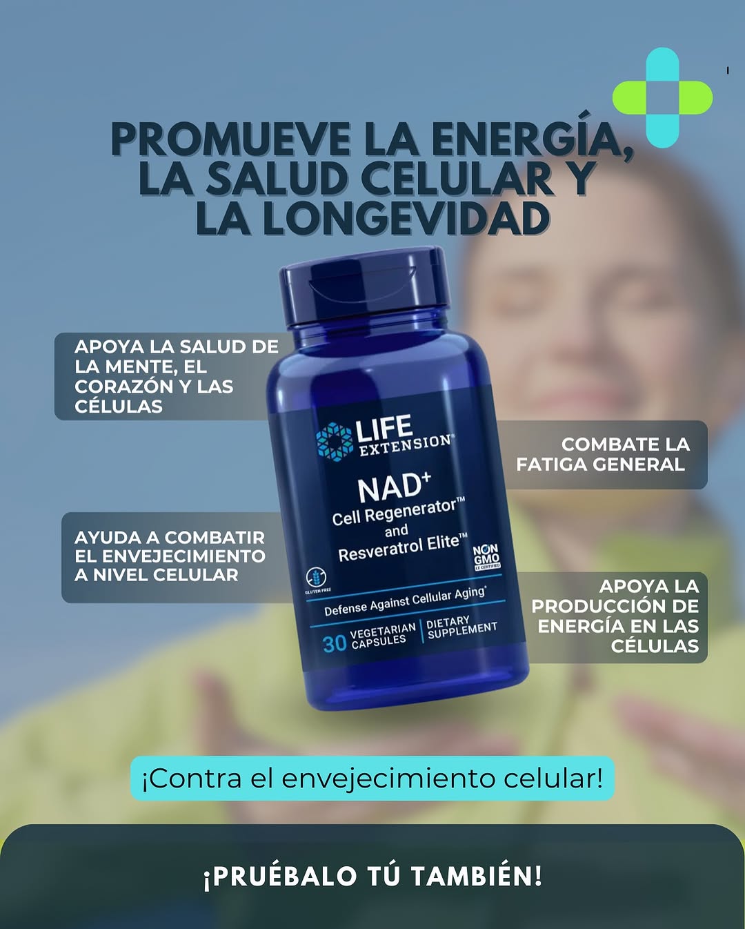 NAD+ Cell Regenerator con Resveratrol Elite™