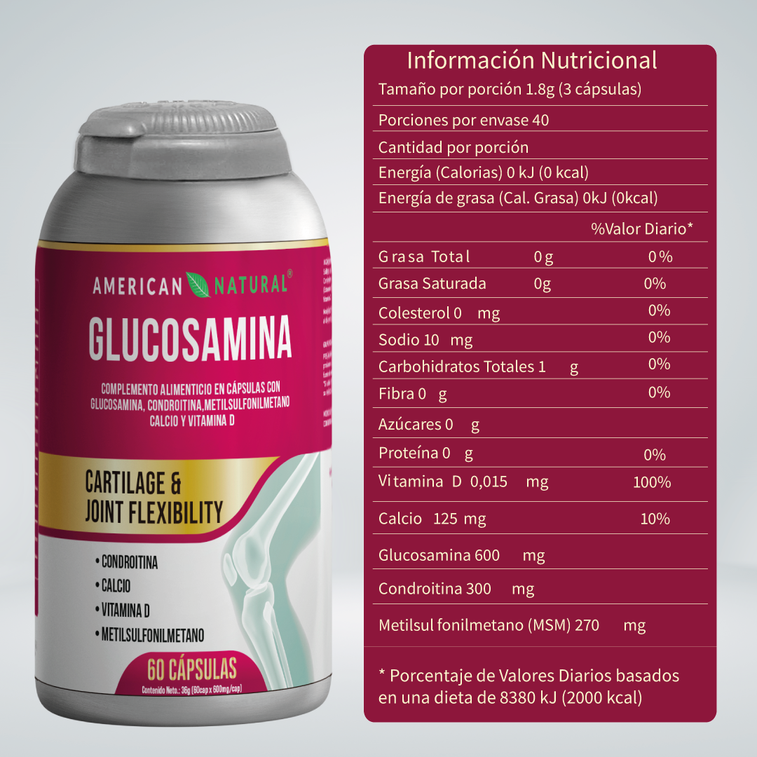 Glucosamina 60 Cápsulas