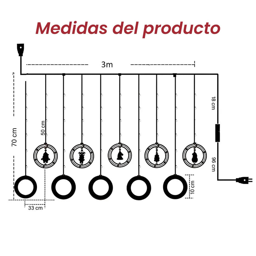 Aros Luminosos de Navidad