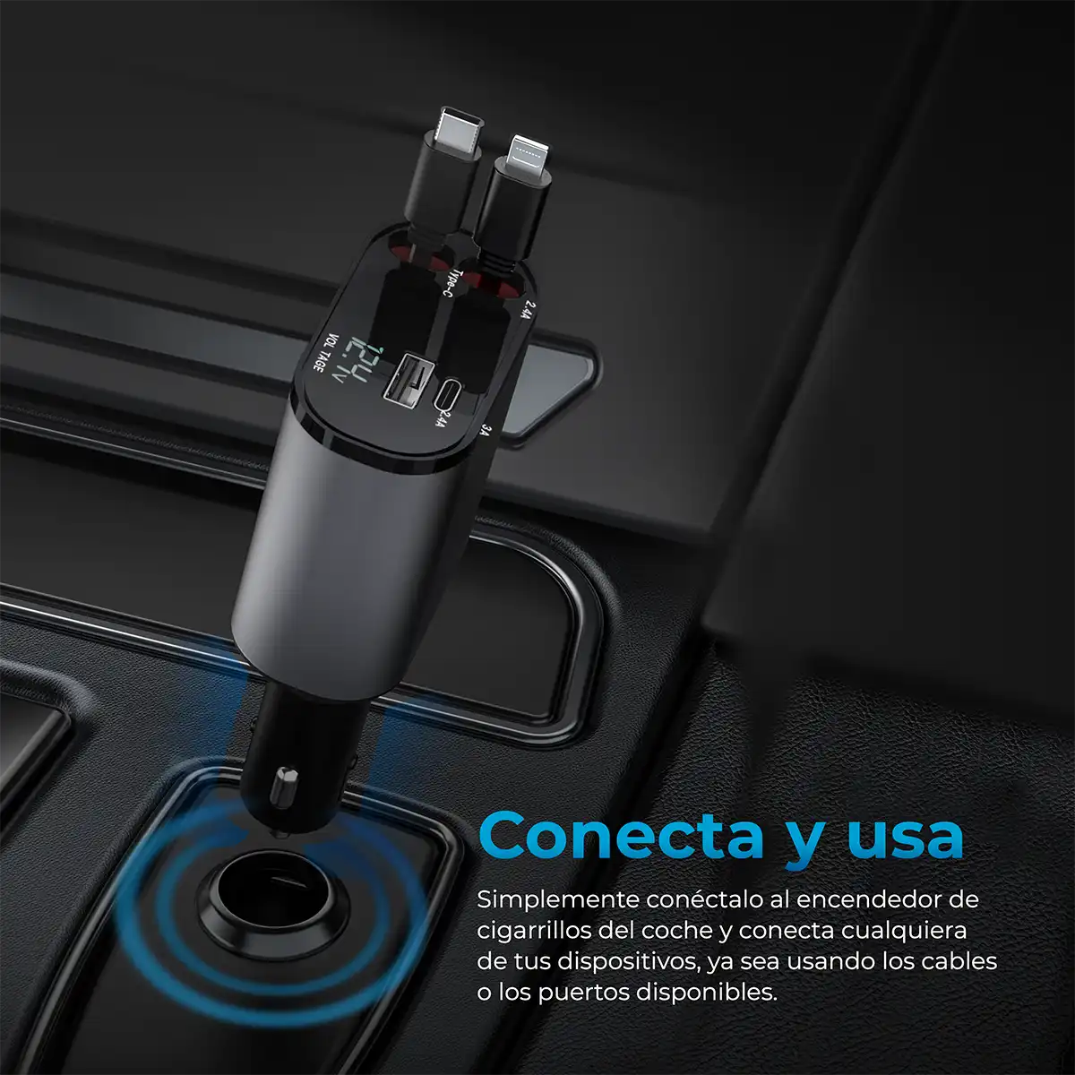 Cargador AutoSky 4 En 1